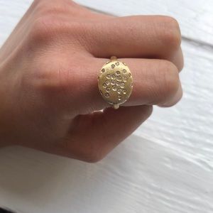 Signed NANIS 18kt Yellow gold Diamond Ring